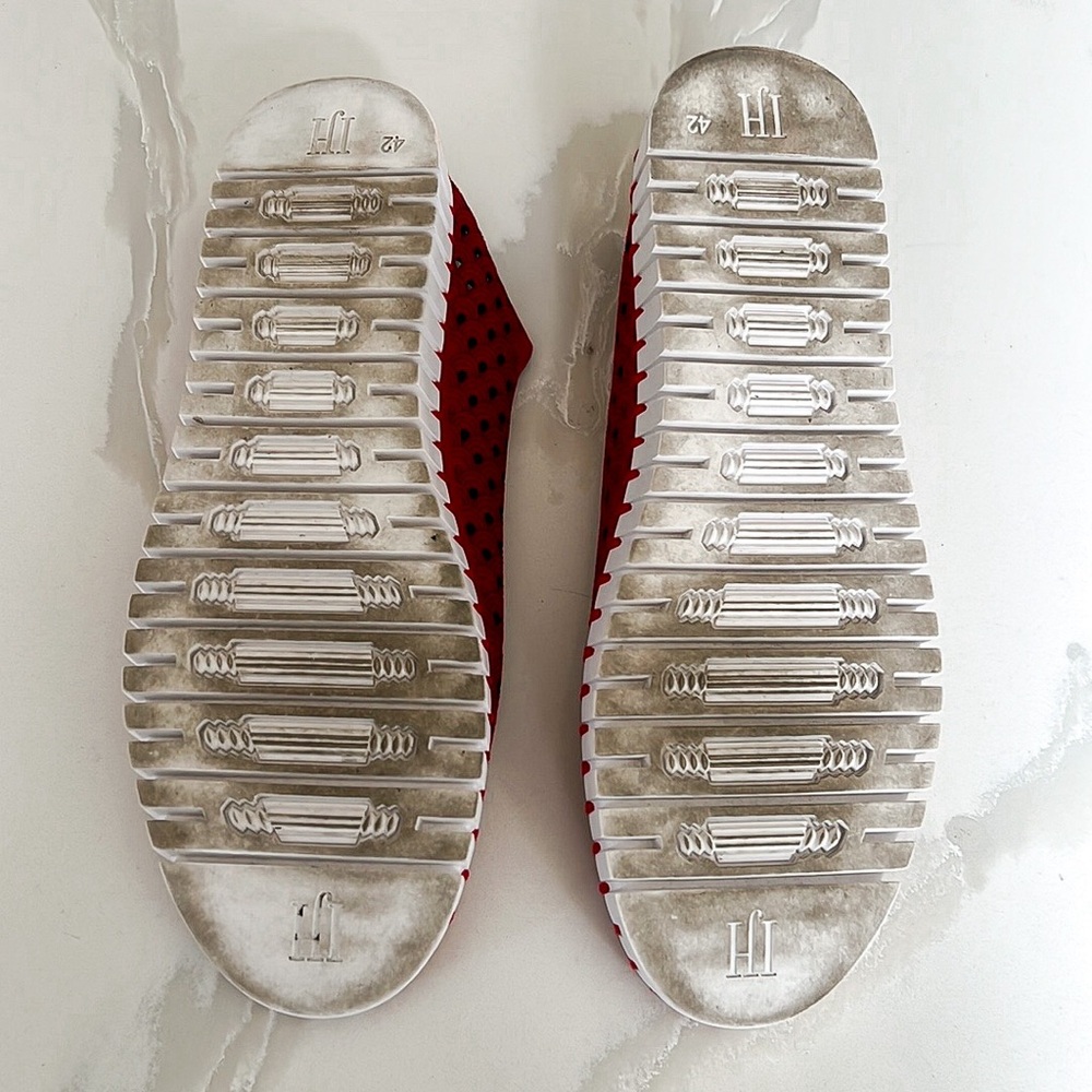 Ilse Jacobsen Tulip Red & White Slip On Sneakers Womens Sz EU 42 US 11.5 - 12 - Picture 15 of 16